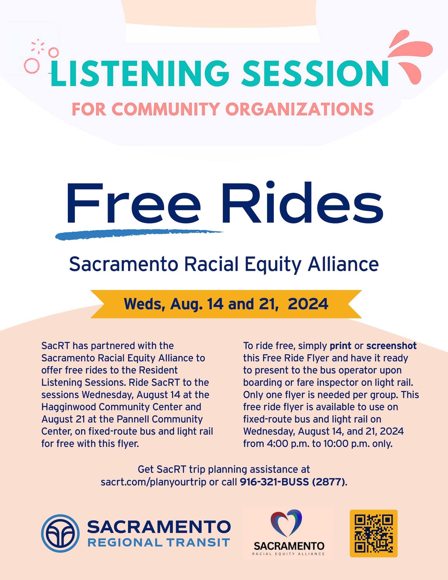 SREA Free Ride to Virtual Listening Session